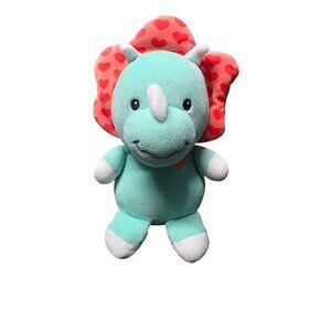 Huggable Animal Adventure 8" Plush Heart Triceratops Dinosaur